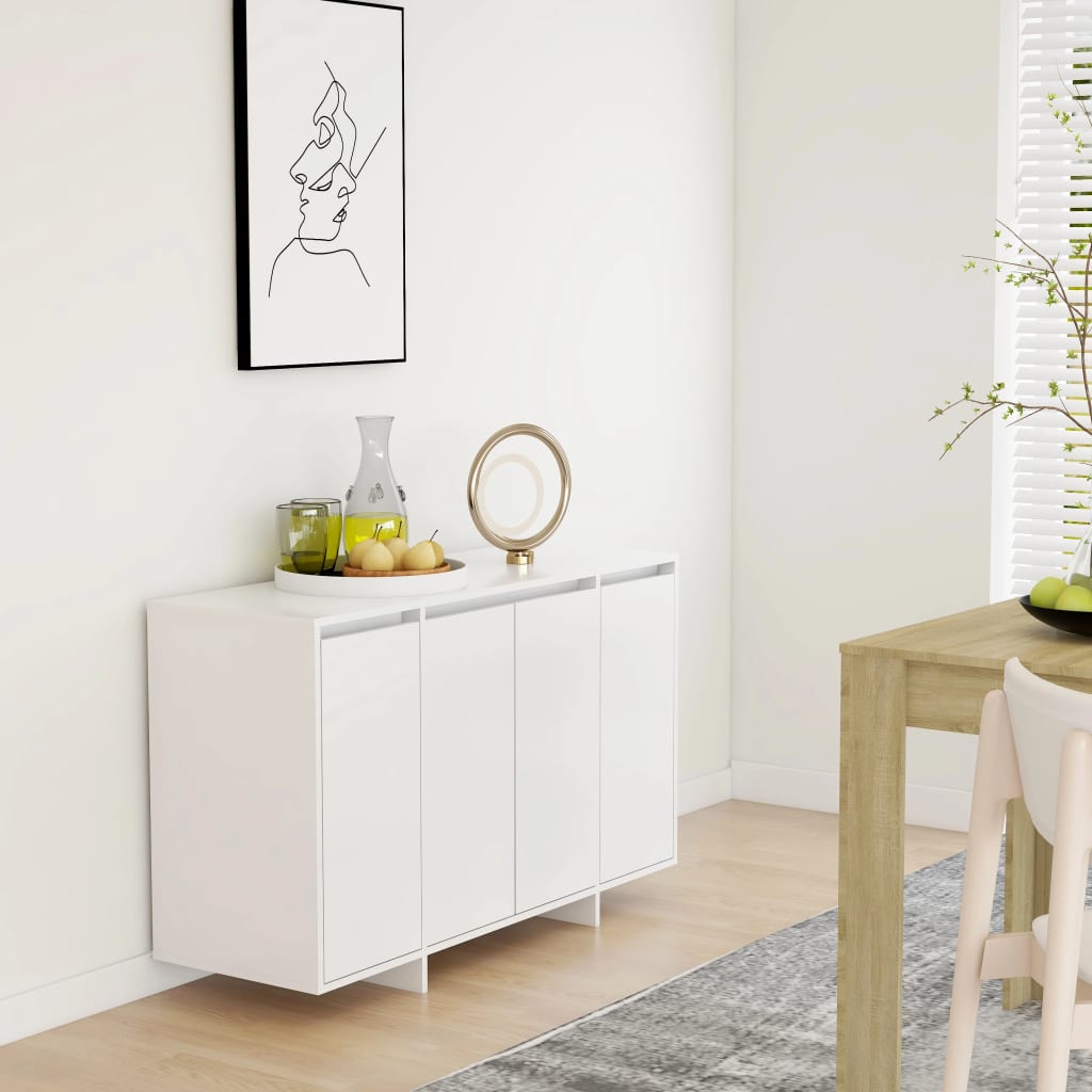 vidaXL Sideboard White 120x41x75 cm Engineered Wood