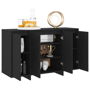 vidaXL Sideboard Black 120x41x75 cm Engineered Wood