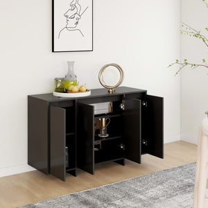 vidaXL Sideboard Black 120x41x75 cm Engineered Wood