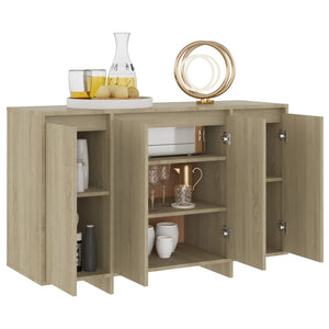 vidaXL Sideboard Sonoma Oak 120x41x75 cm Engineered Wood