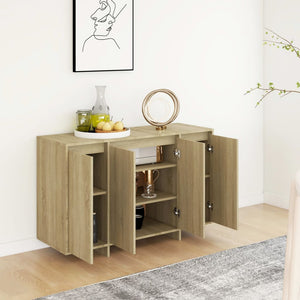 vidaXL Sideboard Sonoma Oak 120x41x75 cm Engineered Wood