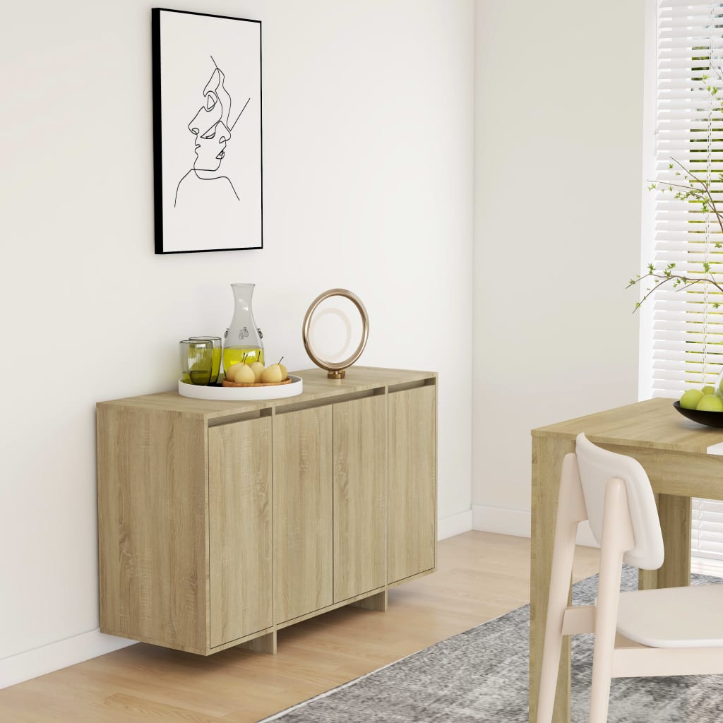 vidaXL Sideboard Sonoma Oak 120x41x75 cm Engineered Wood