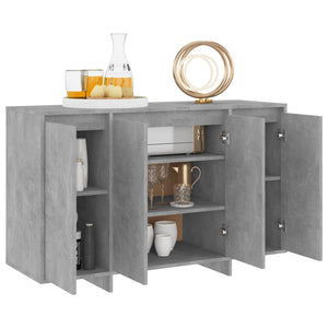 vidaXL Sideboard Concrete Grey 120x41x75 cm Engineered Wood