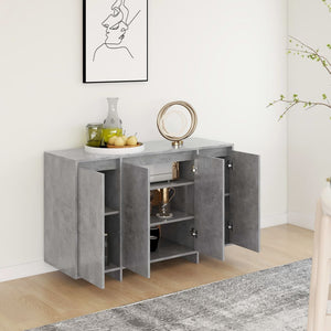 vidaXL Sideboard Concrete Grey 120x41x75 cm Engineered Wood