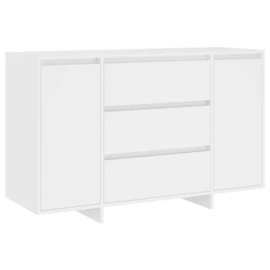 vidaXL Sideboard with 3 Drawers White 120x41x75 cm Engineered Wood