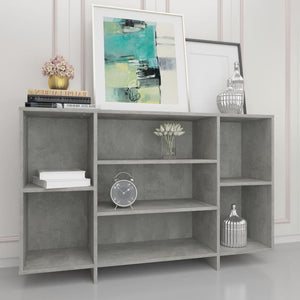 vidaXL Sideboard Concrete Grey 120x30x75 cm Engineered Wood