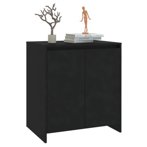 vidaXL Sideboard Black 70x41x75 cm Engineered Wood