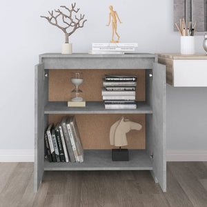 vidaXL Sideboard Concrete Grey 70x41x75 cm Engineered Wood