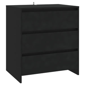 vidaXL Sideboard Black 70x41x75 cm Engineered Wood