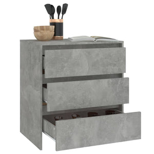 vidaXL Sideboard Concrete Grey 70x41x75 cm Engineered Wood