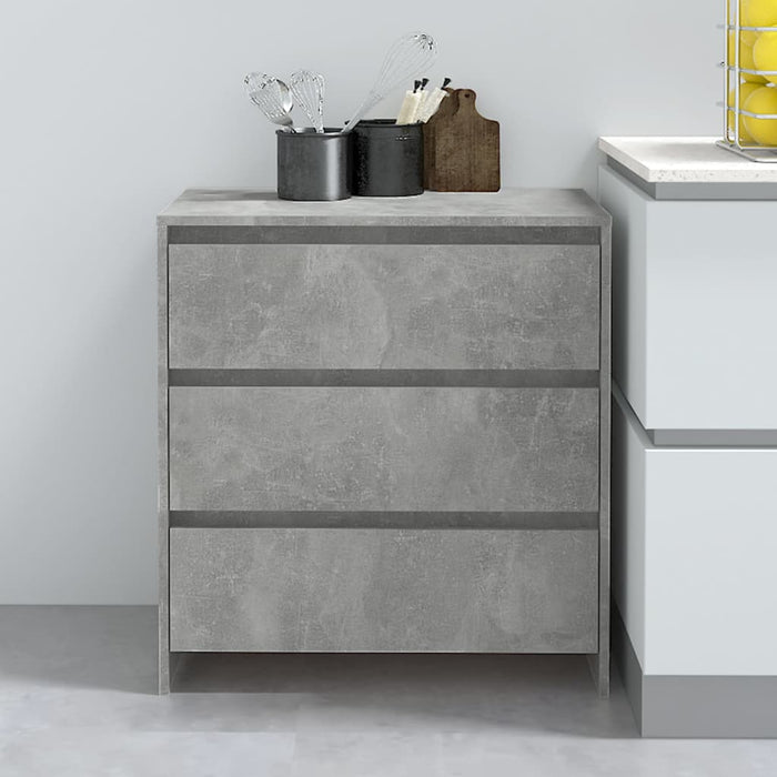 vidaXL Sideboard Concrete Grey 70x41x75 cm Engineered Wood