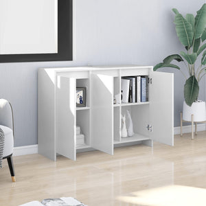 vidaXL Sideboard White 102x33x75 cm Engineered Wood