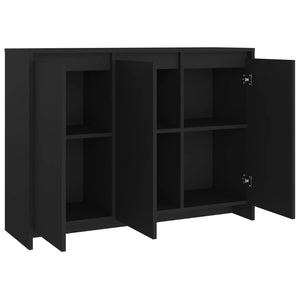 vidaXL Sideboard Black 102x33x75 cm Engineered Wood