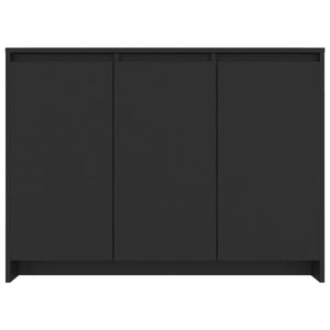 vidaXL Sideboard Black 102x33x75 cm Engineered Wood