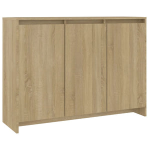 vidaXL Sideboard Sonoma Oak 102x33x75 cm Engineered Wood