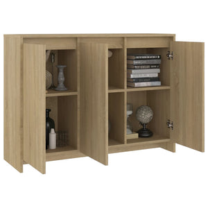 vidaXL Sideboard Sonoma Oak 102x33x75 cm Engineered Wood