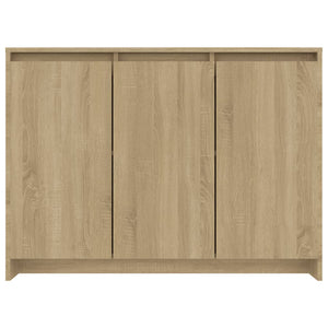 vidaXL Sideboard Sonoma Oak 102x33x75 cm Engineered Wood