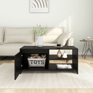 vidaXL Coffee Table Black 102x50x45 cm Engineered Wood