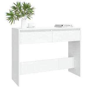 vidaXL Console Table White 100x35x76.5 cm Engineered Wood