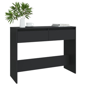 vidaXL Console Table Black 100x35x76.5 cm Engineered Wood