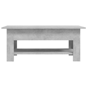 vidaXL Coffee Table Concrete Grey 102x55x42 cm Engineered Wood