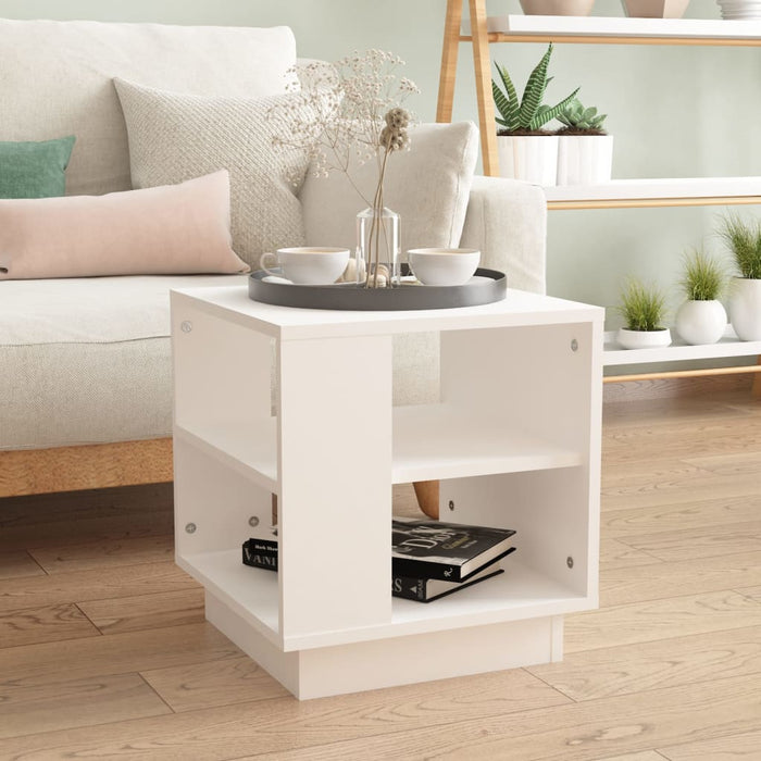 vidaXL Coffee Table White 40x40x43 cm Engineered Wood