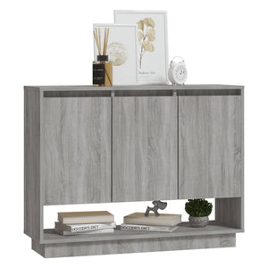 vidaXL Sideboard Grey Sonoma 97x31x75 cm Engineered Wood