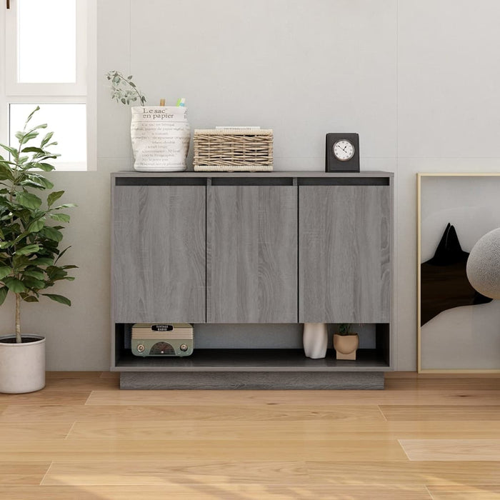 vidaXL Sideboard Grey Sonoma 97x31x75 cm Engineered Wood