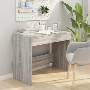 vidaXL Desk Grey Sonoma 101x50x76.5 cm Engineered Wood