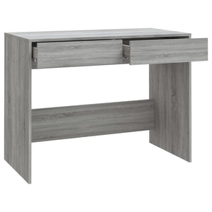 vidaXL Desk Grey Sonoma 101x50x76.5 cm Engineered Wood