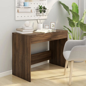 vidaXL Desk Brown Oak 101x50x76.5 cm Engineered Wood