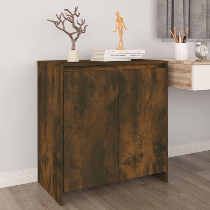 vidaXL Sideboard Smoked Oak 70x41x75 cm Engineered Wood