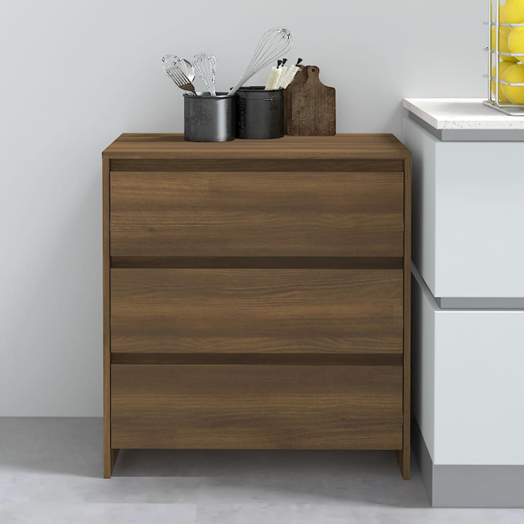 vidaXL Sideboard Brown Oak 70x41x75 cm Engineered Wood