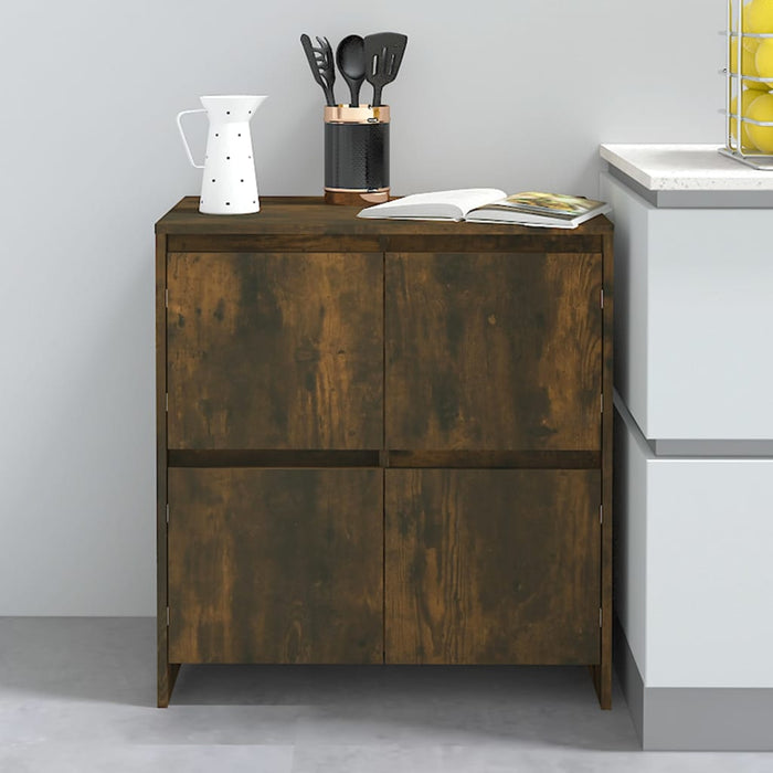 vidaXL Sideboard Smoked Oak 70x41x75 cm Engineered Wood