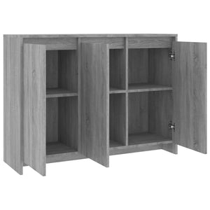 vidaXL Sideboard Grey Sonoma 102x33x75 cm Engineered Wood