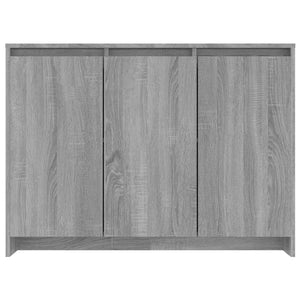 vidaXL Sideboard Grey Sonoma 102x33x75 cm Engineered Wood