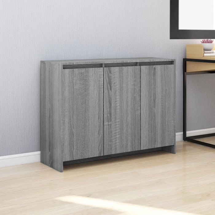 vidaXL Sideboard Grey Sonoma 102x33x75 cm Engineered Wood