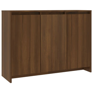 vidaXL Sideboard Brown Oak 102x33x75 cm Engineered Wood