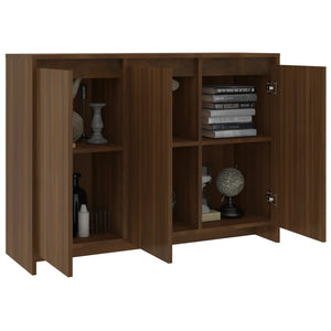 vidaXL Sideboard Brown Oak 102x33x75 cm Engineered Wood