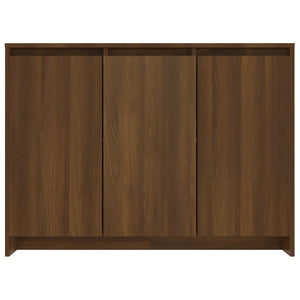 vidaXL Sideboard Brown Oak 102x33x75 cm Engineered Wood