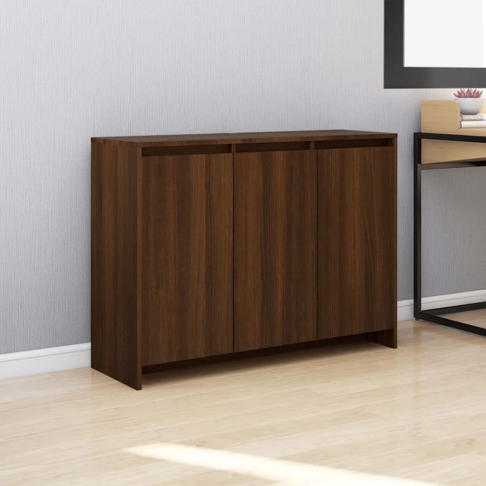 vidaXL Sideboard Brown Oak 102x33x75 cm Engineered Wood