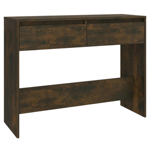 vidaXL Console Table Smoked Oak 100x35x76.5 cm Engineered Wood