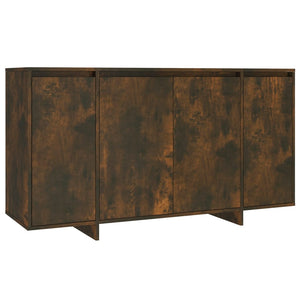 vidaXL Sideboard Smoked Oak 135x41x75 cm Engineered Wood