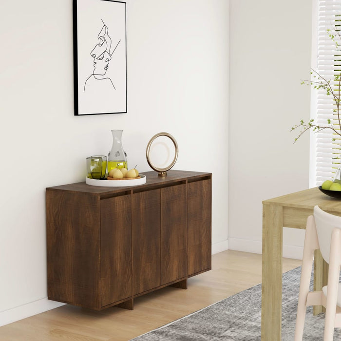 vidaXL Sideboard Brown Oak 120x41x75 cm Engineered Wood