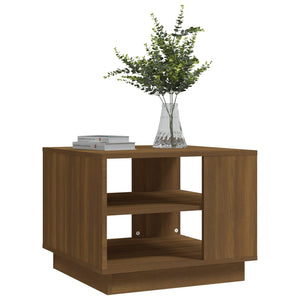 vidaXL Coffee Table Brown Oak 55x55x43 cm Engineered Wood