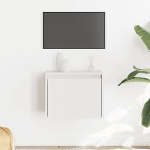 vidaXL Wall Cabinet White 45x30x35 cm Solid Pinewood