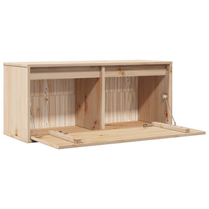 vidaXL Wall Cabinet 80x30x35 cm Solid Wood Pine