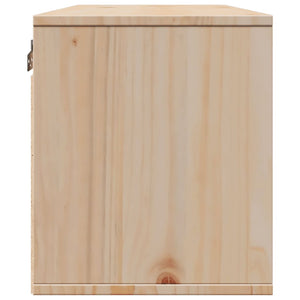 vidaXL Wall Cabinet 80x30x35 cm Solid Wood Pine