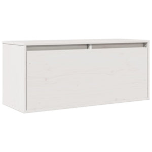 vidaXL Wall Cabinet White 80x30x35 cm Solid Wood Pine