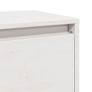 vidaXL Wall Cabinet White 80x30x35 cm Solid Wood Pine